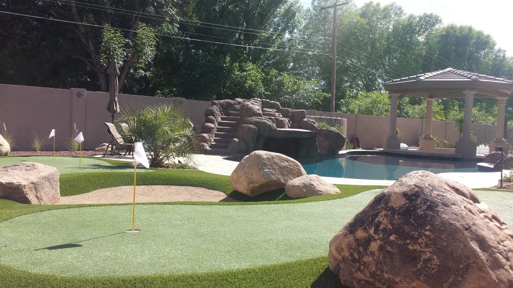 Putting Green Poolside