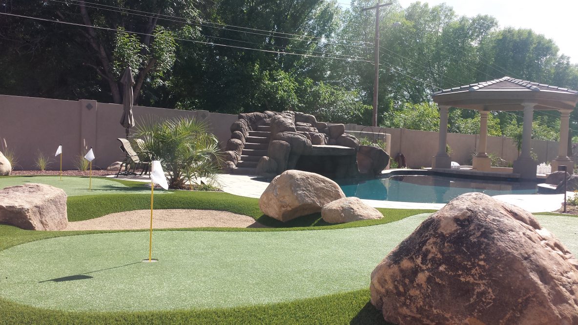 Putting Green Poolside