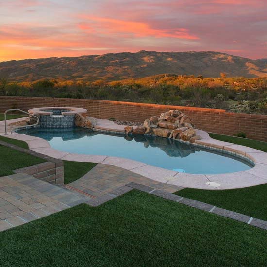 Artificial Grass Pool side Installation from Smart Turf