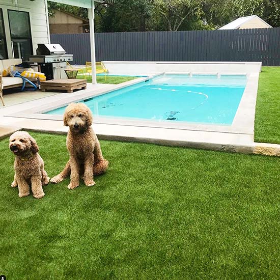 Artificial Grass Custom Pavers Installation from Smart Turf