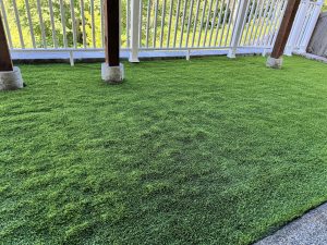 bumpy synthetic turf